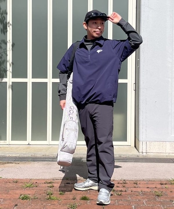 BEAMS GOLFのORANGE LABEL / ストレッチ ハーフジップ ショート