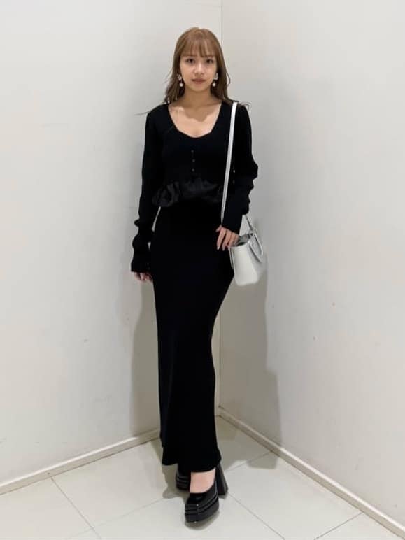rienda | ペプラムカーデセットキャミワンピース | Rakuten Fashion
