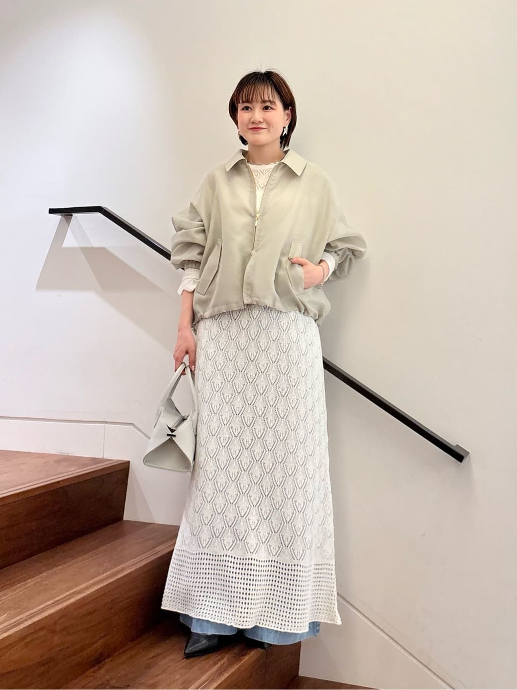 allureville | オーガンジーステンカラーブルゾン | Rakuten Fashion