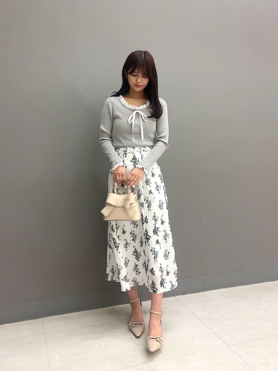 PROPORTION BODY DRESSING | フラワープリントフレアスカート 26SS