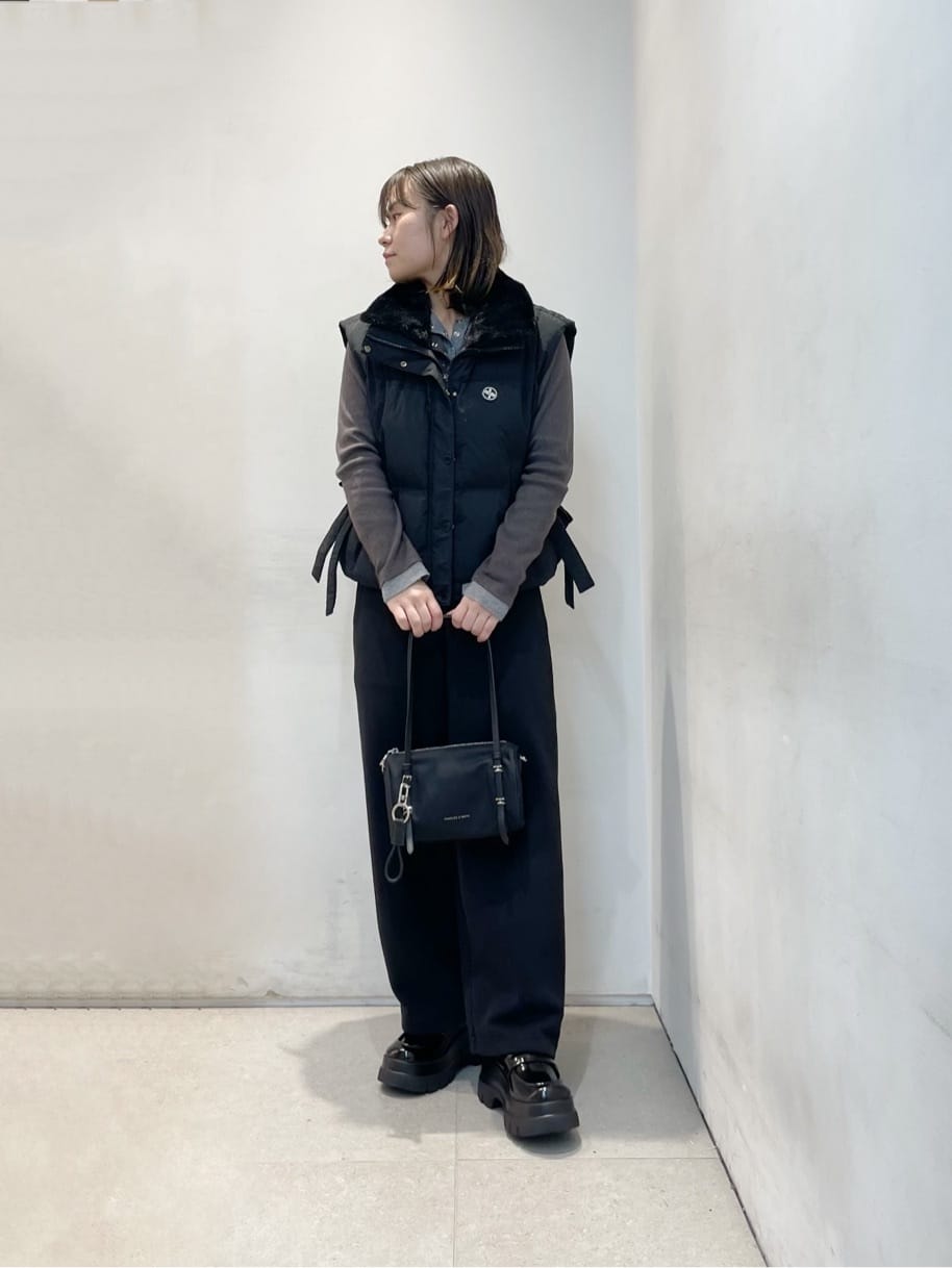 【美品】CHARLES & KEITH ミニレヴィー ショルダーバッグ 袋付き CHARLES & KEITH | Levy ミニレヴィー ナイロンショルダーバッグ
