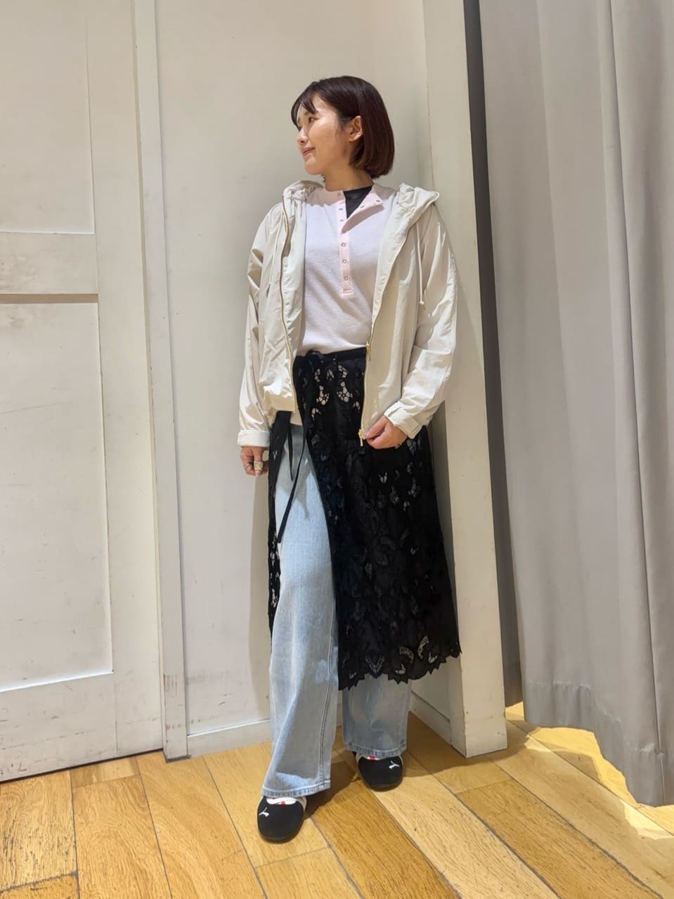 UNITED ARROWS green label relaxing | レース レイヤード スカート