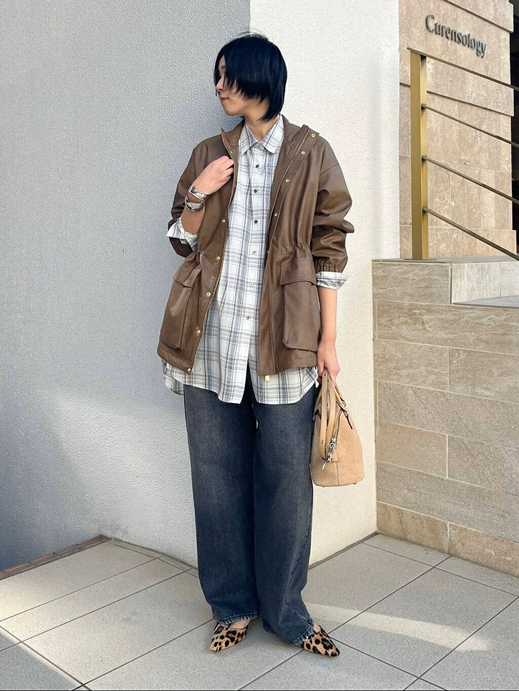 Curensology | ヴィンテージフェイクレザーコート | Rakuten Fashion