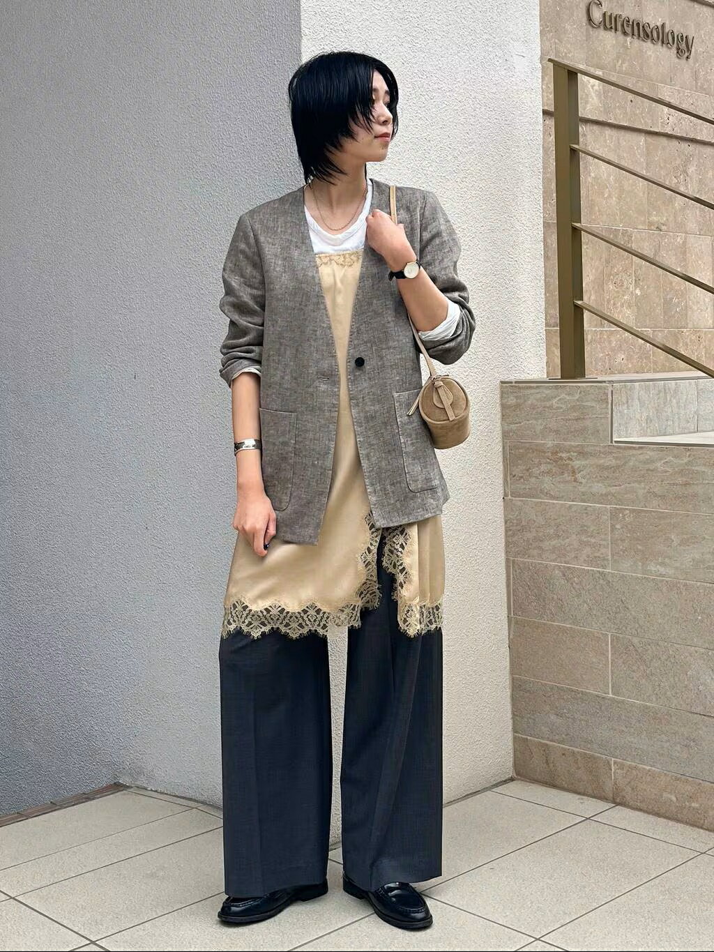 Curensology | 2WAYレーススリットスカート | Rakuten Fashion(楽天