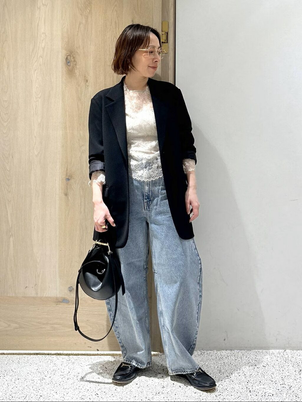 Curensology 美品＜C.S.G＞リネンリバーレースブラウス Curensology（カレンソロジー） ブラウス シャツ /「C.S.G」リネン