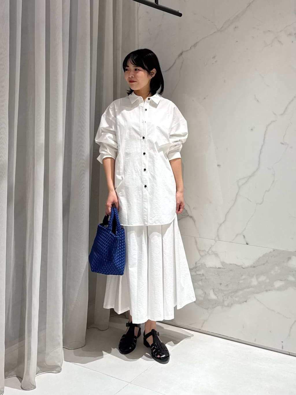 allurevilleの【ATELIER Line】タイプライターロングシャツを使ったコーディネートを紹介します。｜Rakuten Fashion(楽天ファッション／旧楽天ブランドアベニュー)6908400