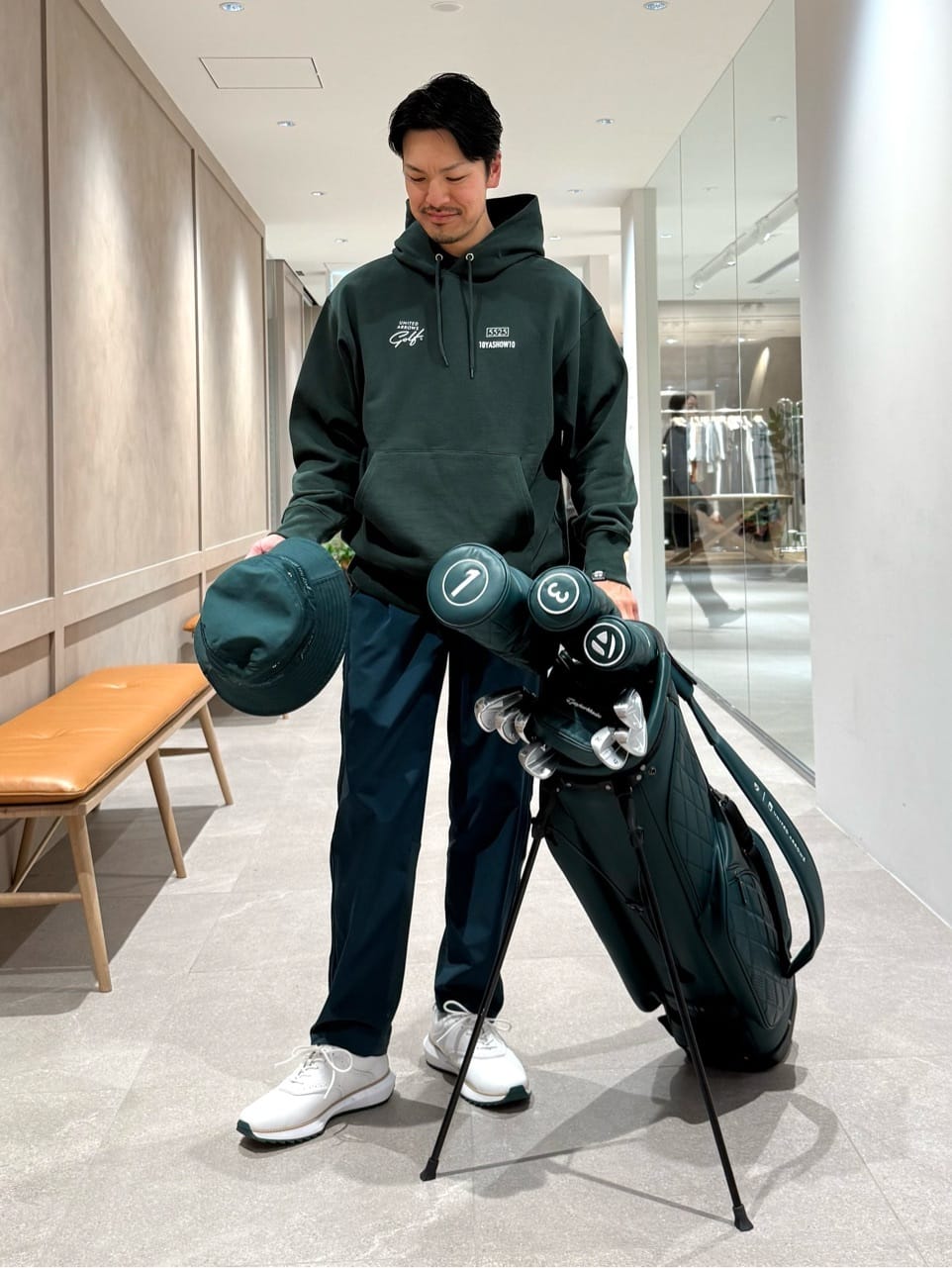 希少　良品　限定　テーラーメイド　ユナイテッドアローズ　スタンド　キャディバッグ 別注】＜TaylorMade×UNITED ARROWS＞スタンド キャディバッグ