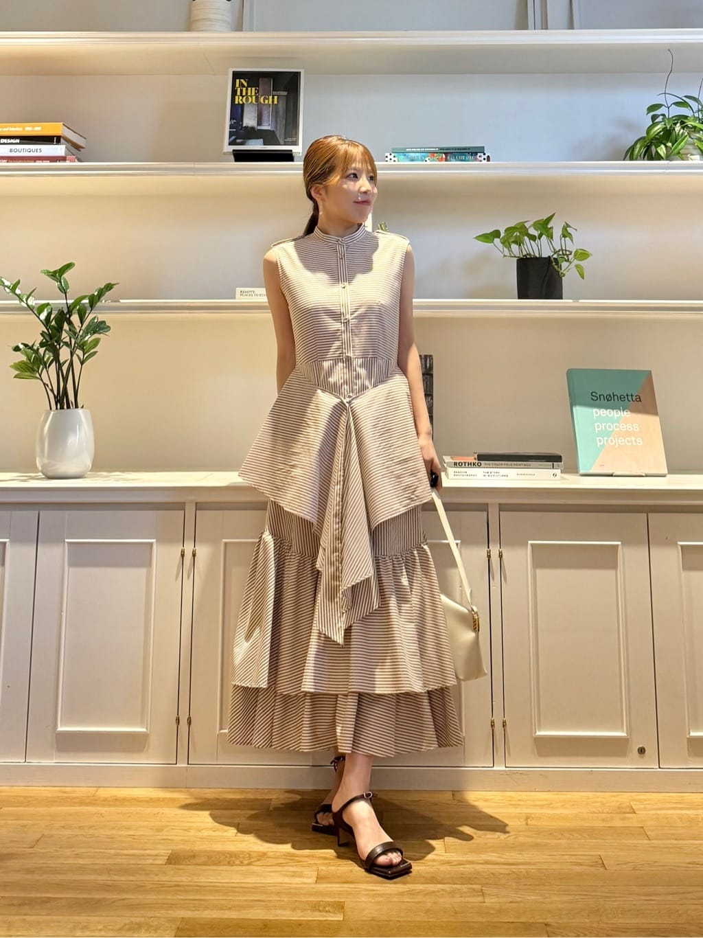 allureville | 【LOULOU WILLOUGHBY】レイヤードレープワンピース