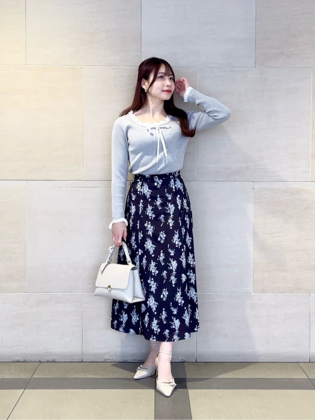 PROPORTION BODY DRESSING | フラワープリントフレアスカート 26SS