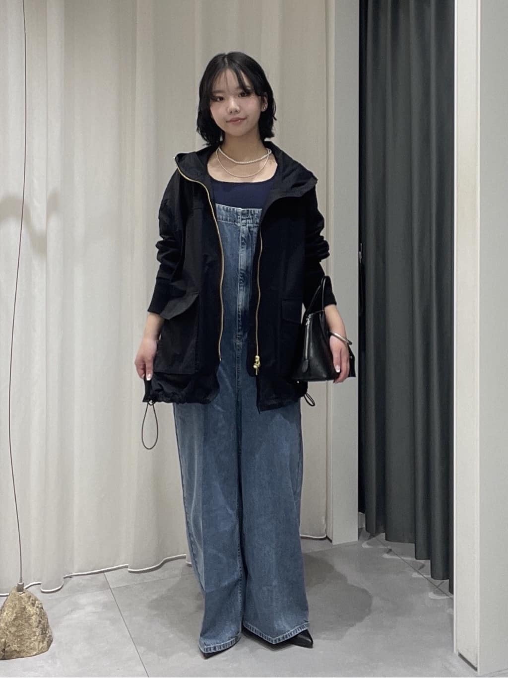 DOUDOU | センタープレスデニムサロペット | Rakuten Fashion(楽天