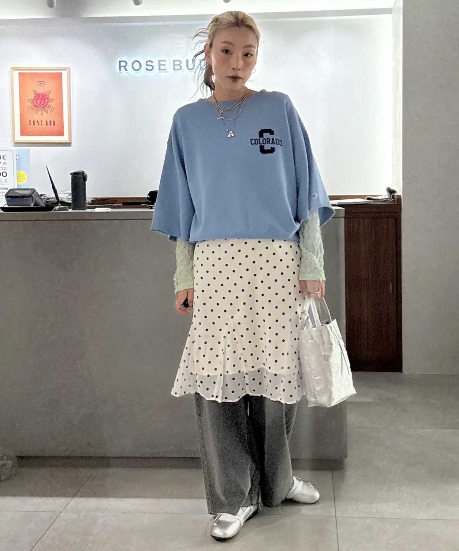 ROSE BUD | ROSEBUD x champion H/S SWEAT | Rakuten Fashion(楽天