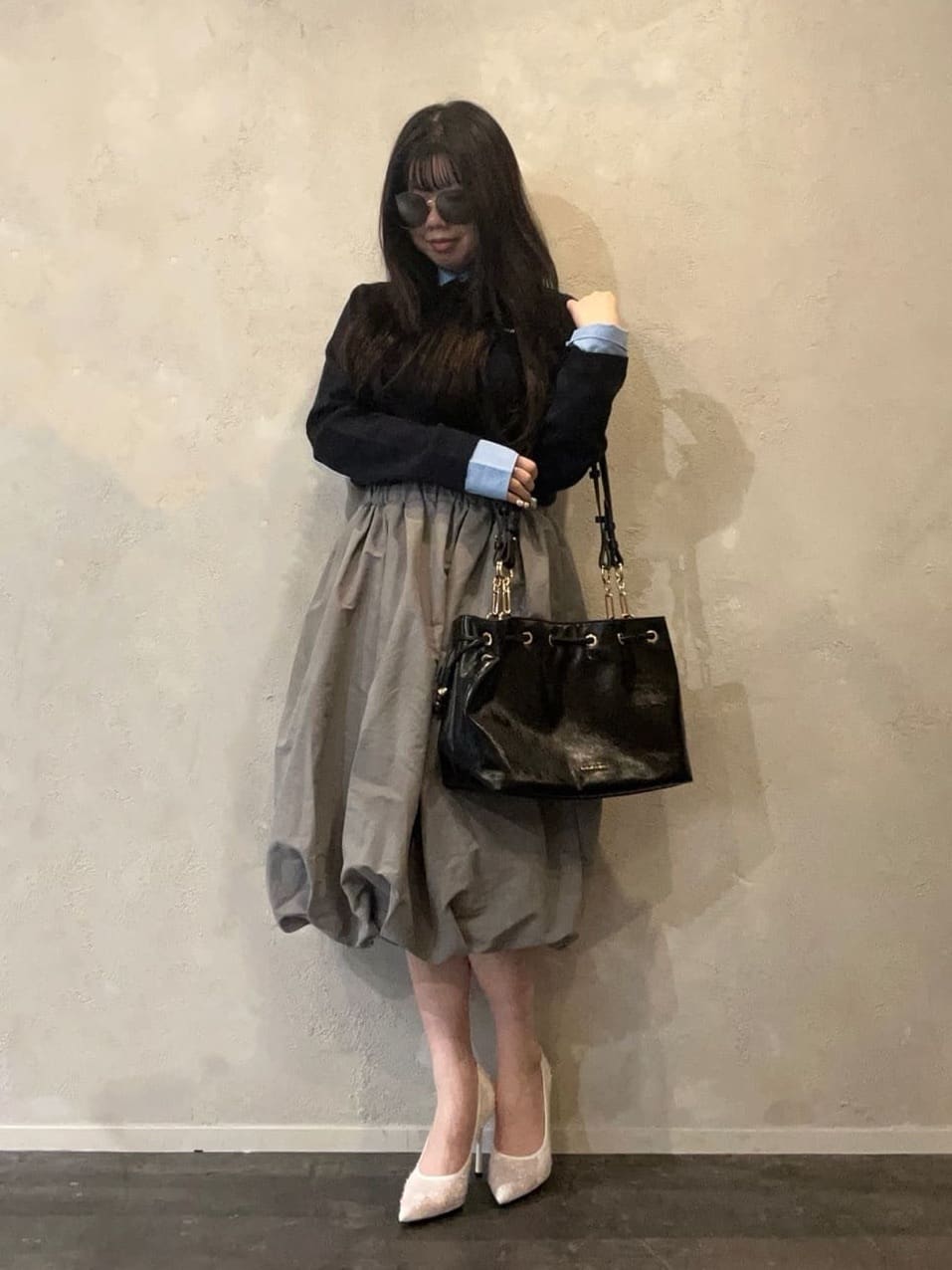CHARLES & KEITH | Moxie モキシー スエードドローストリングバケット