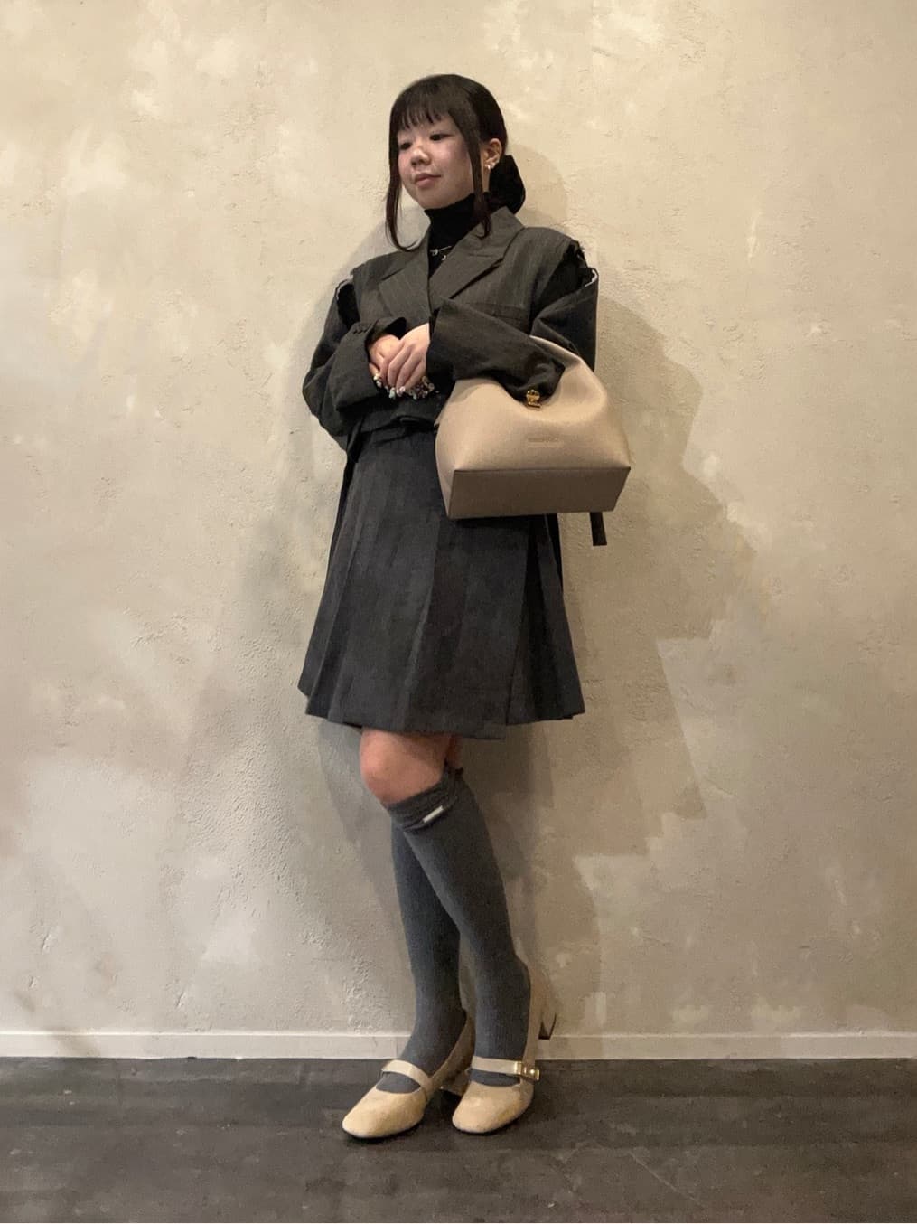 CHARLES & KEITH | Chance チャンス メタリックアクセントバケット
