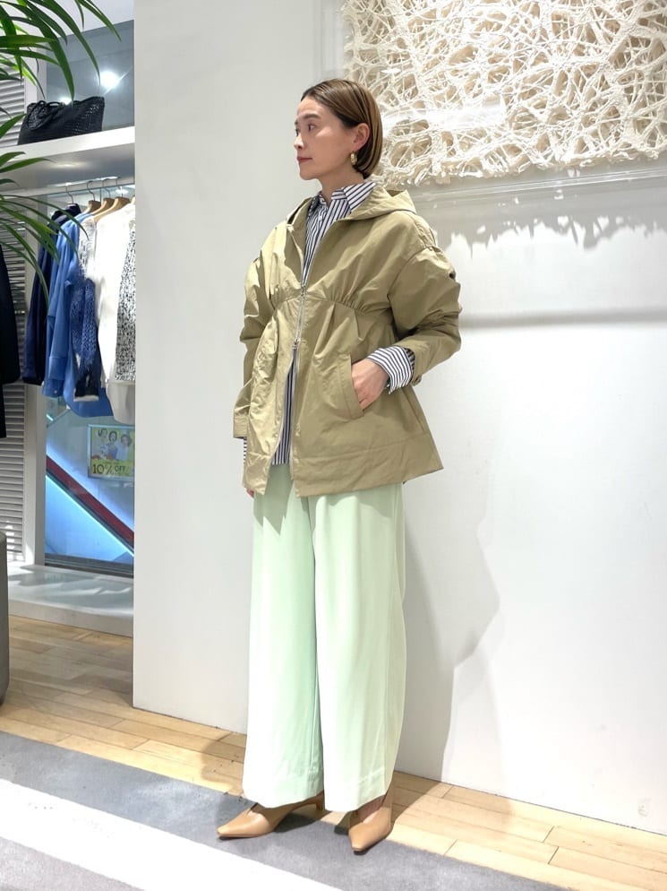 TOMORROWLAND | サンディジョーゼット タックワイドパンツ | Rakuten