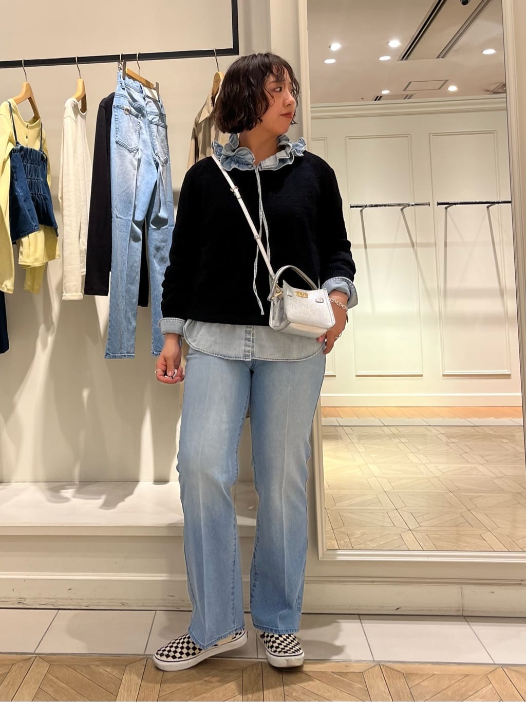 NOLLEY'S | 【RM denim】フリルギャザーデニムブラウス | Rakuten