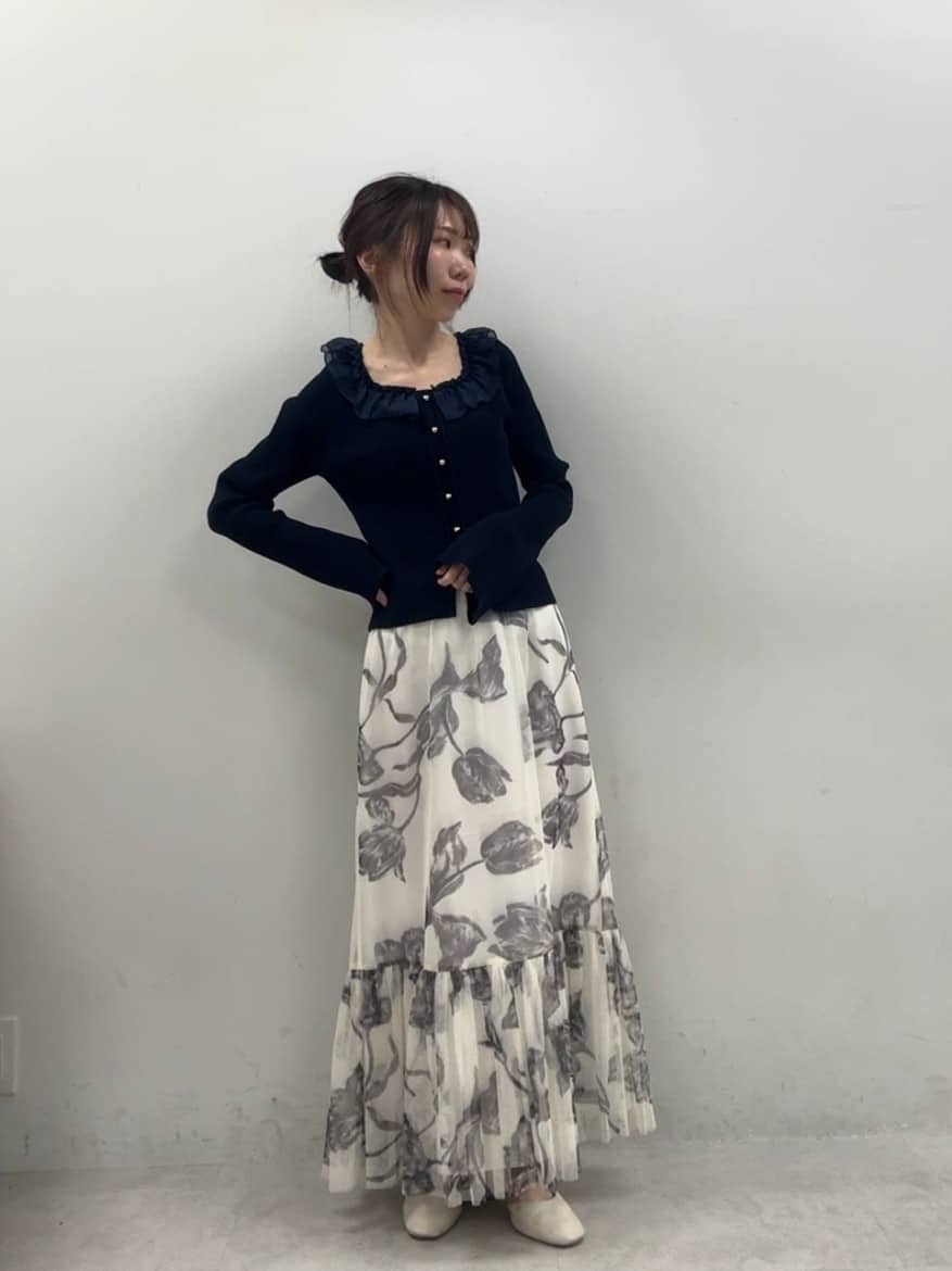 natural couture | フラワープリントティアードスカート | Rakuten