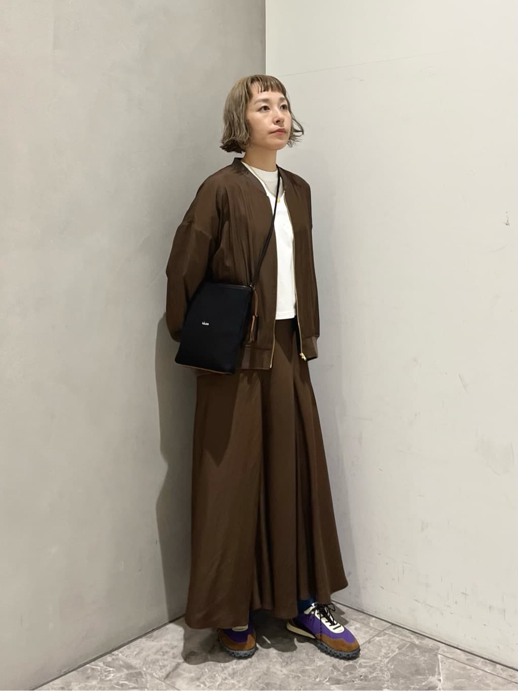 新品タグ付　conte コンテ　サテン ジップブルゾン conte＞サテン ジップブルゾン（ブルゾン）｜conte（コンテ）の