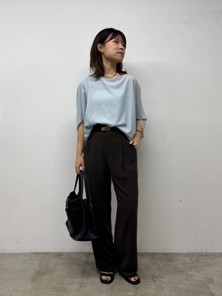 GALLARDAGALANTEの【ガランテ名品】ライトジャージーワイドパンツを使ったコーディネートを紹介します。｜Rakuten Fashion(楽天ファッション／旧楽天ブランドアベニュー)6924179
