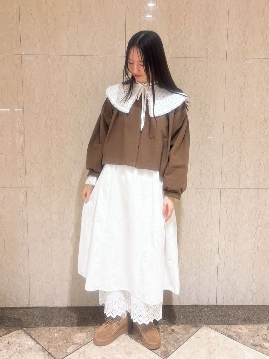 Samansa Mos2 | ローズ柄レーススクエアネックワンピース | Rakuten