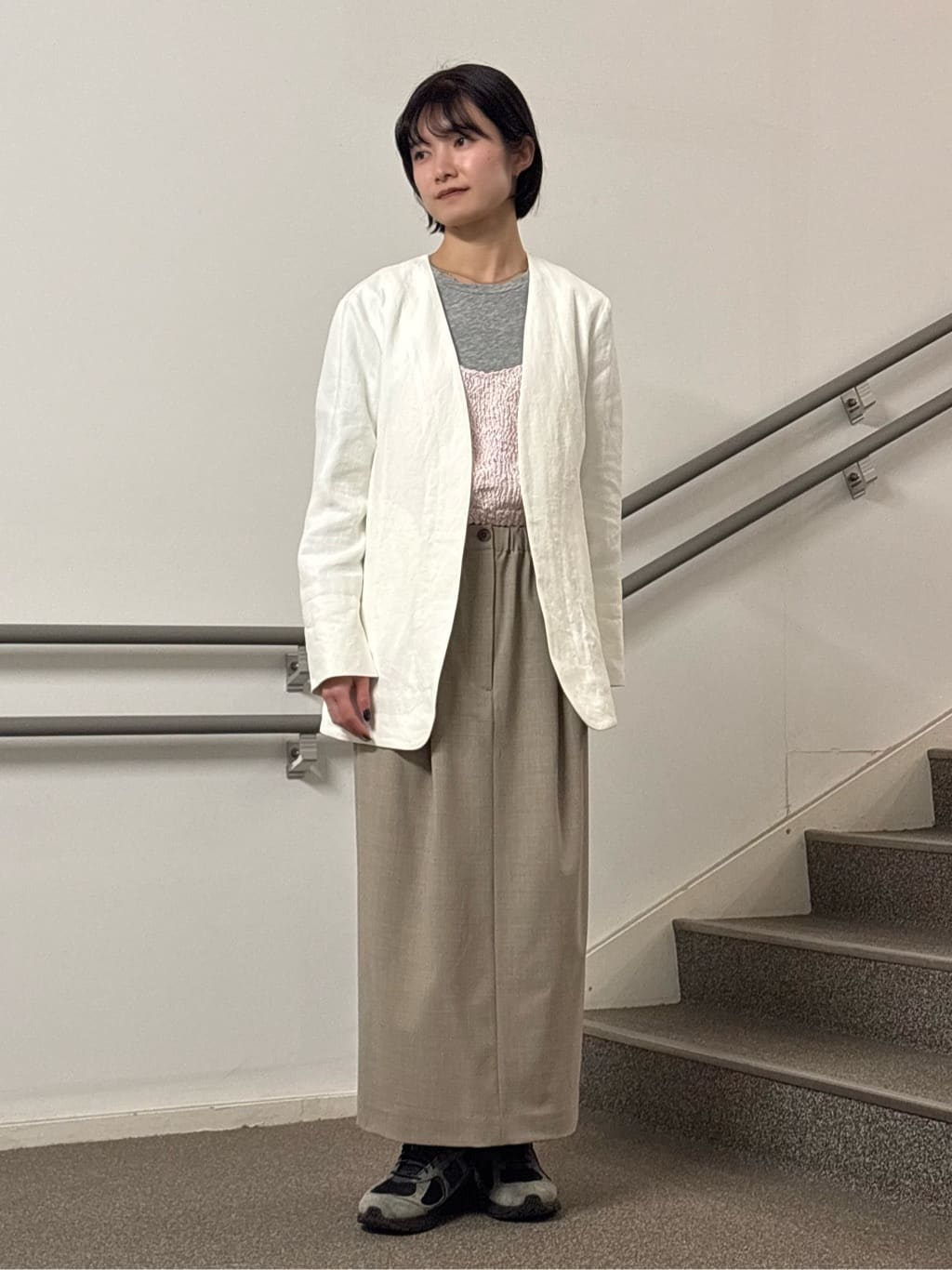 2025ss ＜conte＞ペーパー ノーカラージャケット conte(コンテ) 25SS ペーパー ノーカラージャケット 8522-299-0017