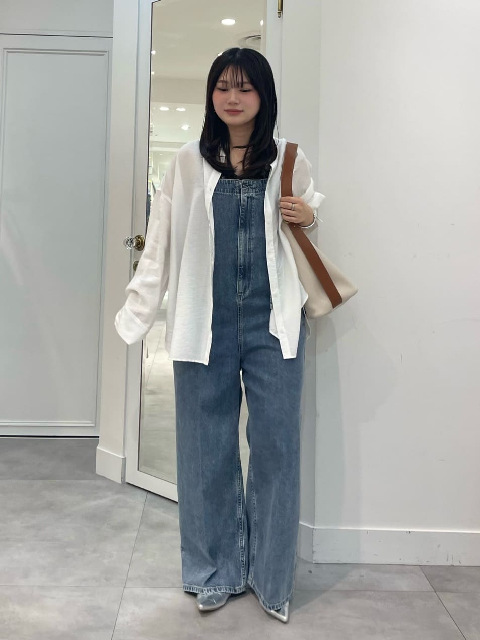 DOUDOU | センタープレスデニムサロペット | Rakuten Fashion(楽天
