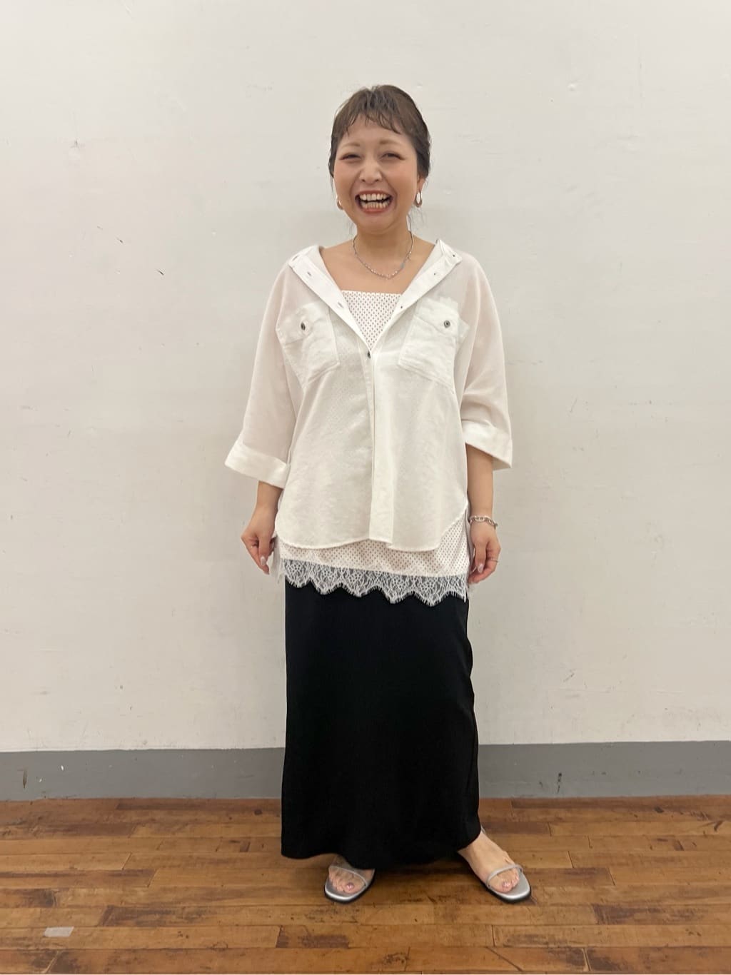 COLLAGE GALLARDAGALANTE | レース付ドットキャミソール | Rakuten