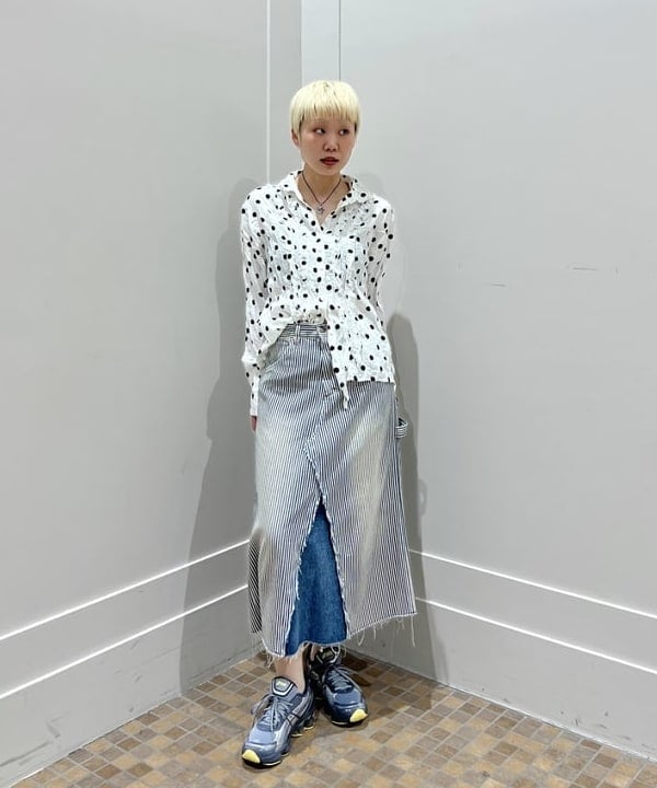BEAMS WOMEN | 【5/14～新規値下げ】ドット クリンクル フリル シャツ