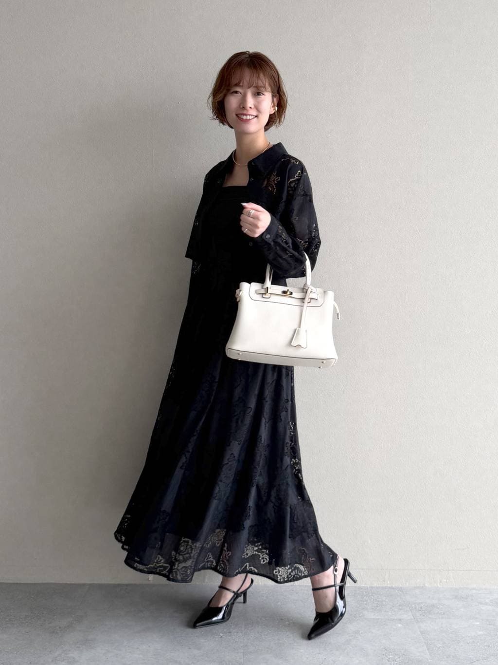 mysty womanのレースキャミワンピシャツSETを使ったコーディネートを紹介します。｜Rakuten Fashion(楽天ファッション／旧楽天ブランドアベニュー)6928874