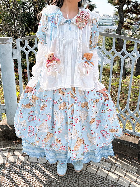PINK HOUSE テディローズプリントミディワンピース PINK HOUSE | テディローズプリントミディワンピース | Rakuten