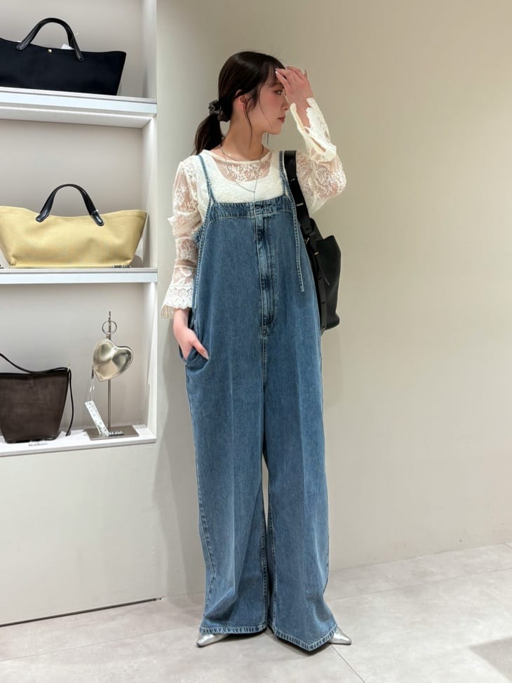 DOUDOU | センタープレスデニムサロペット | Rakuten Fashion(楽天