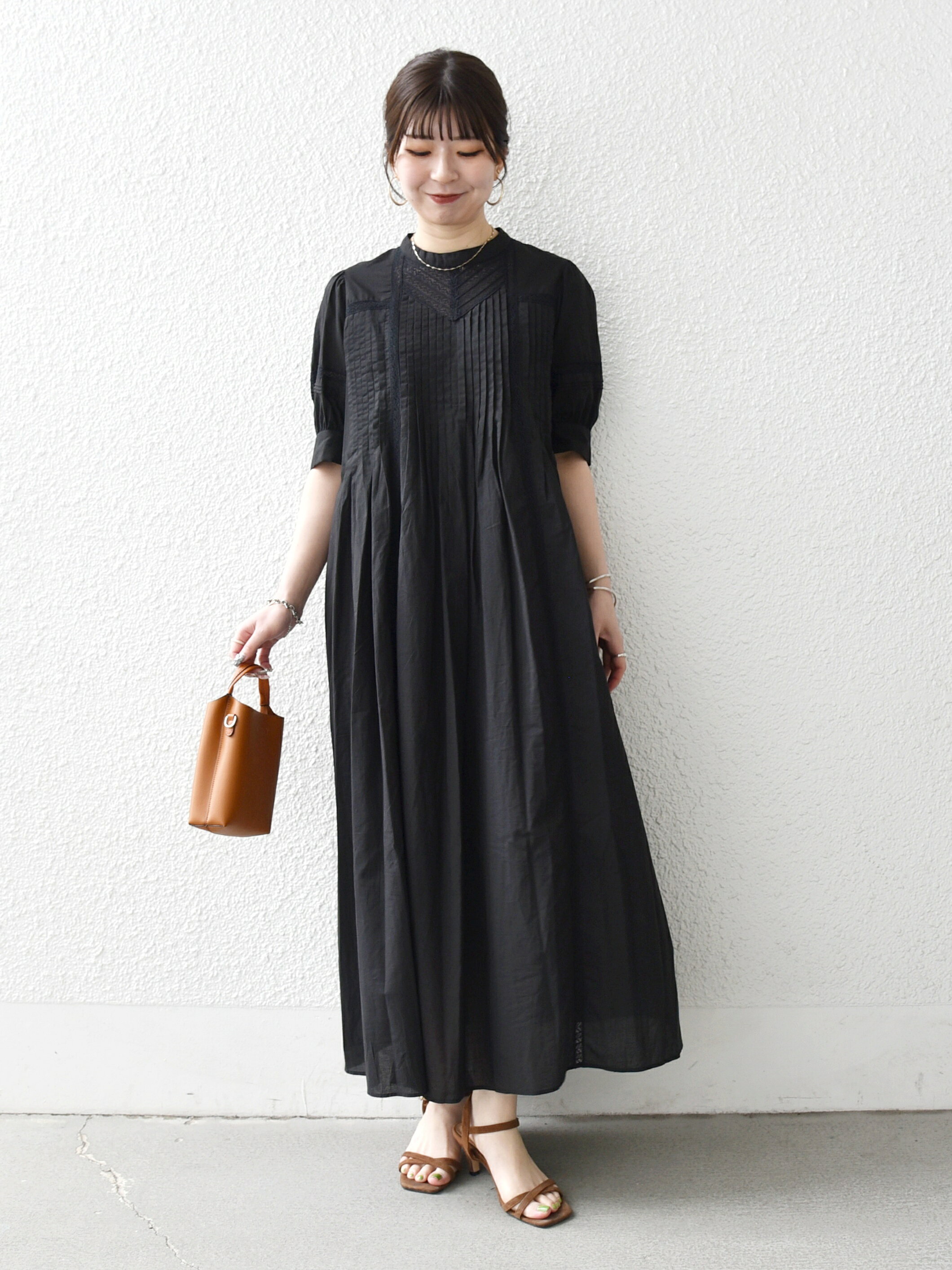 極美品✨デイジーリン　フォクシー　フレアワンピース　ピンタック　パフスリーブ フリンジパフスリーブワンピース