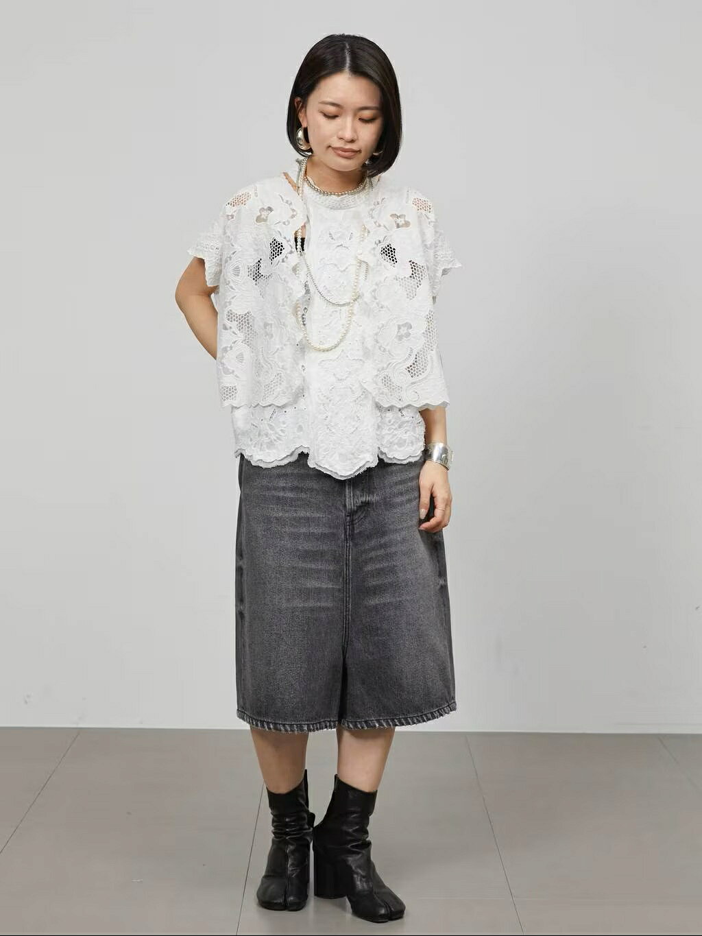 Curensology | ジャカードエンブロイダリーブラウス | Rakuten Fashion