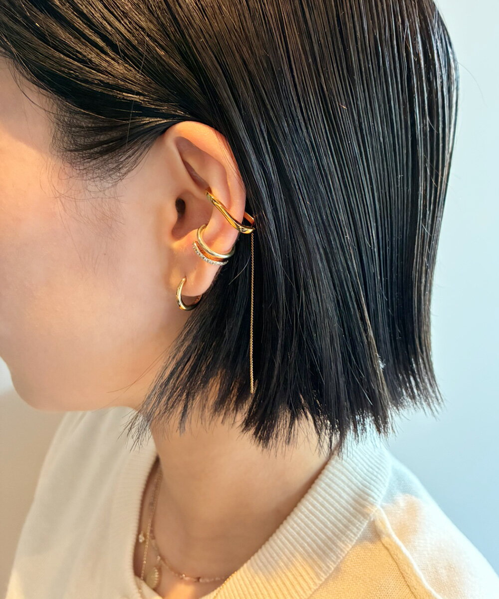 ete | [ONLINE Limited] クレセントムーン ピアス | Rakuten Fashion