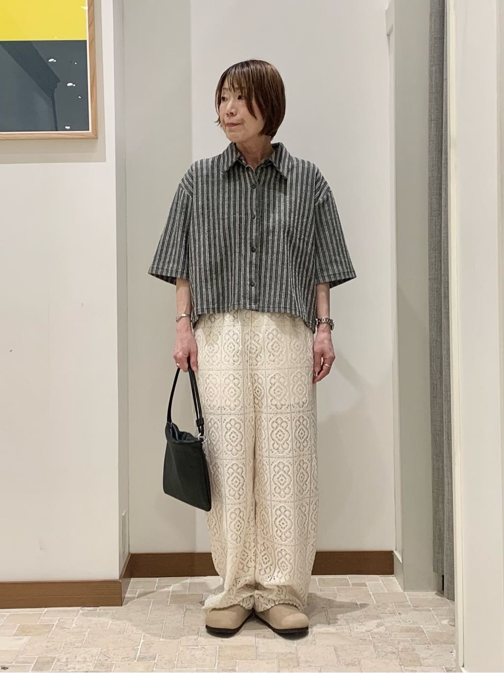 6(ROKU) BEAUTY&YOUTH パイルストライプショートスリーブシャツ UNITED ARROWS LTD. OUTLET | <6(ROKU)>パイル ストライプ シャツ