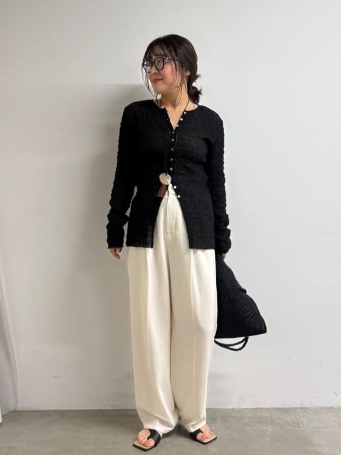 GALLARDAGALANTEの【ガランテ名品】ライトジャージーワイドパンツを使ったコーディネートを紹介します。｜Rakuten Fashion(楽天ファッション／旧楽天ブランドアベニュー)6932816