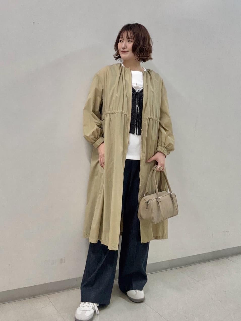 UNITED ARROWS green label relaxing | ギャザー ドロスト コート 撥水