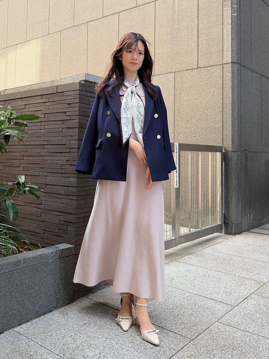 PROPORTION BODY DRESSING | スカーフ付きニットワンピース 26SS