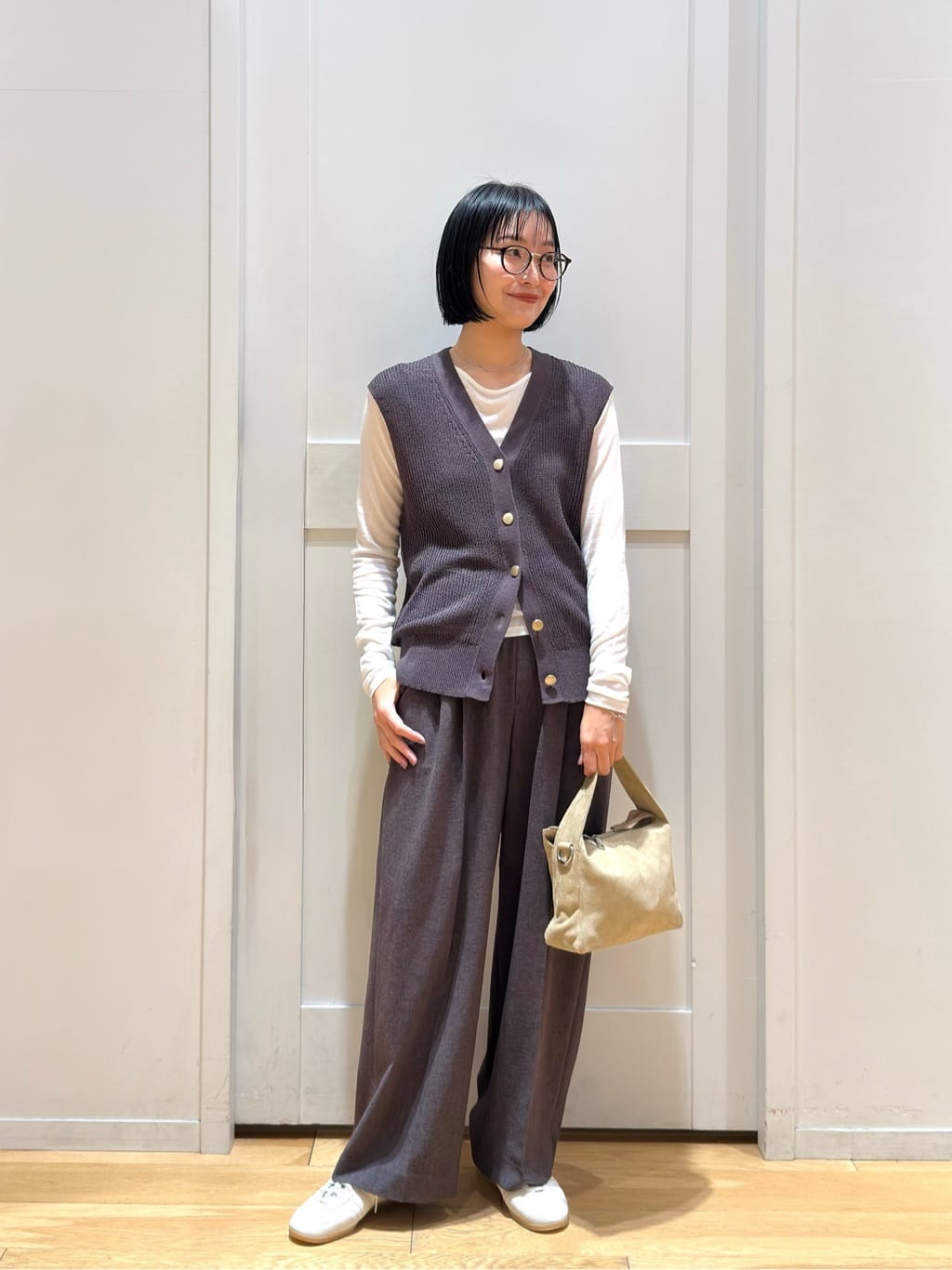 UNITED ARROWS green label relaxing | ペーパー ニット ジレ