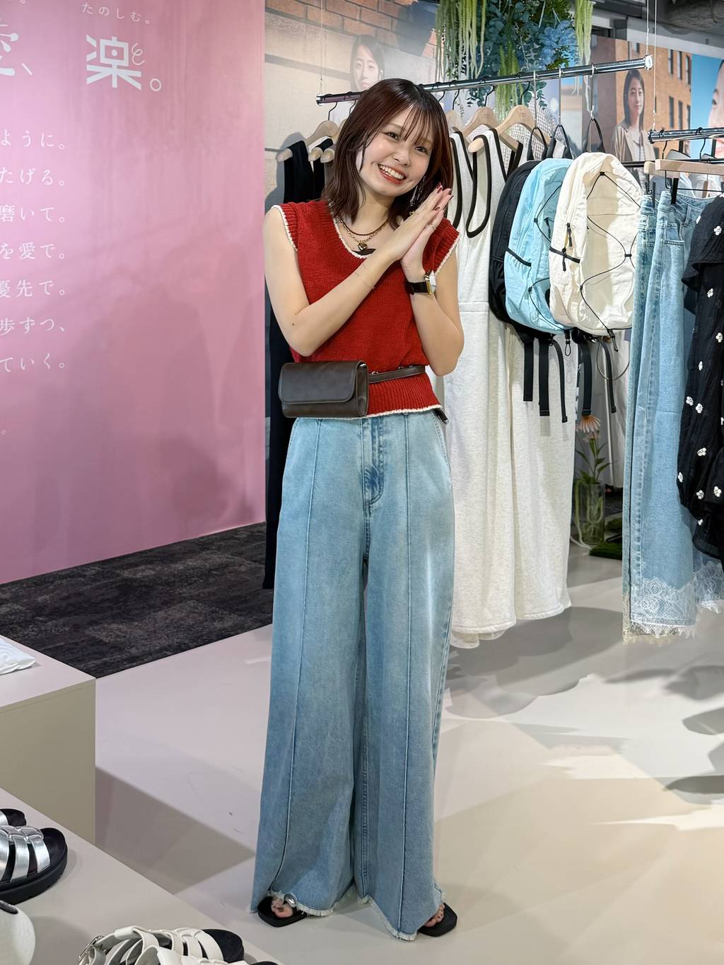 期間限定お値下げ中！ハイウエストバギ－デニム LOWRYS FARM | ハイウエストバギーデニム | Rakuten Fashion(楽天