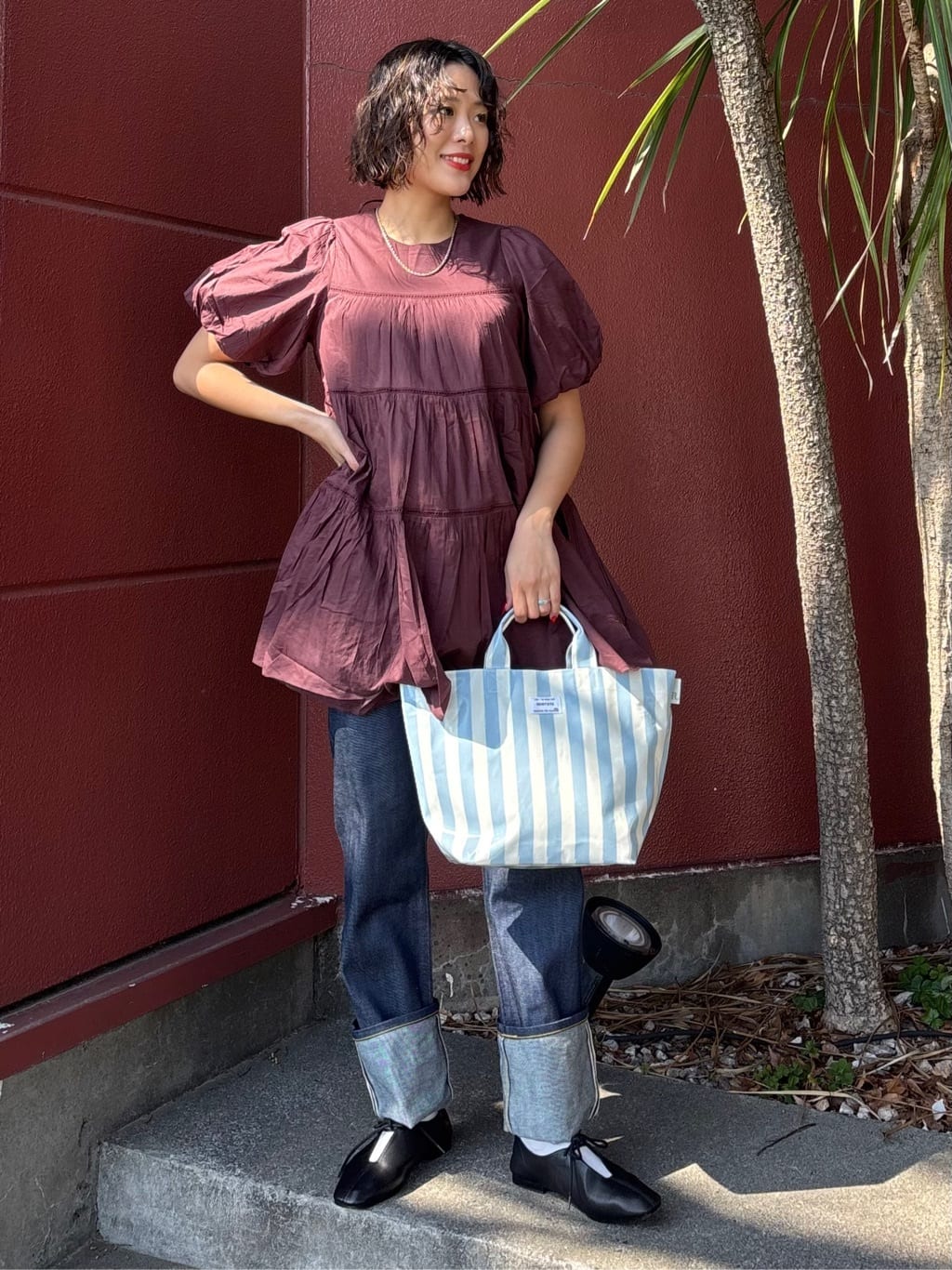 FREAK’S STOREのEU.デリ ラミネートW トートバッグを使ったコーディネートを紹介します。｜Rakuten Fashion(楽天ファッション／旧楽天ブランドアベニュー)6934707