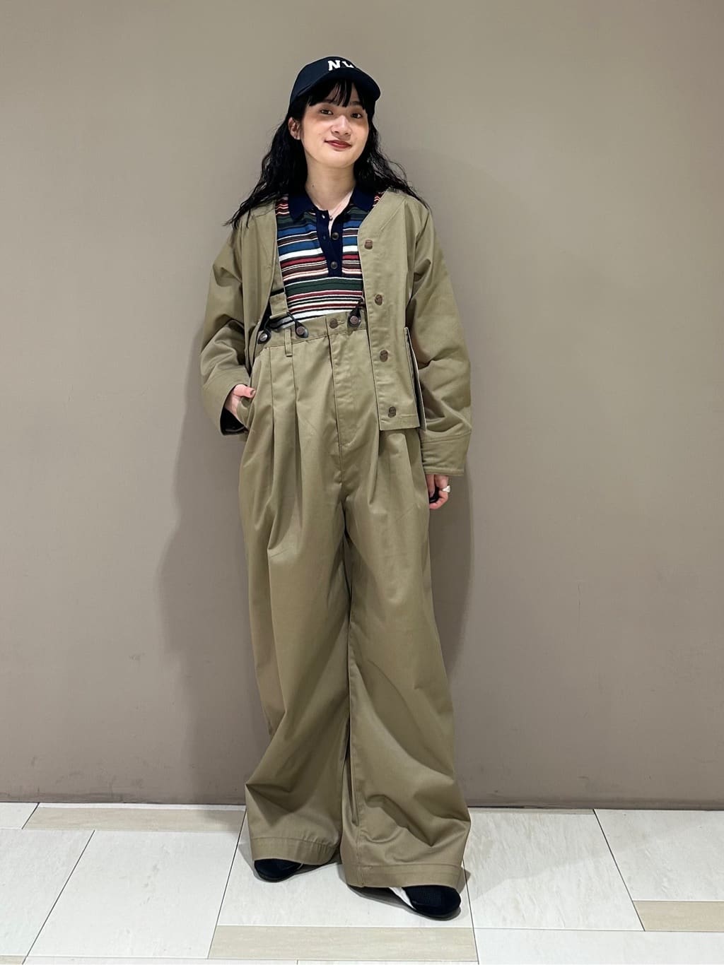 FREAK'S STORE | 別注 サスペンダー付き ビッグ 2タック ツイルパンツ