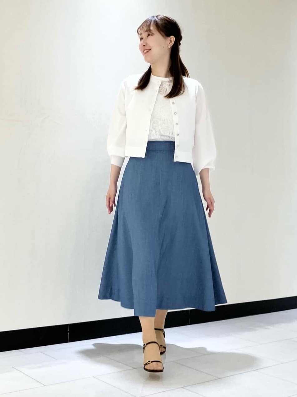 ANAYI | 【セットアップ対応商品】オックスストレッチフレア スカート