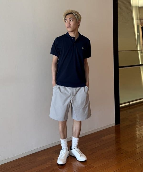 【ビームスゴルフ別注】LACOSTE / ショールカラー ポロシャツ BEAMS GOLF（ビームス ゴルフ）〈MEN〉【別注】LACOSTE / ショール
