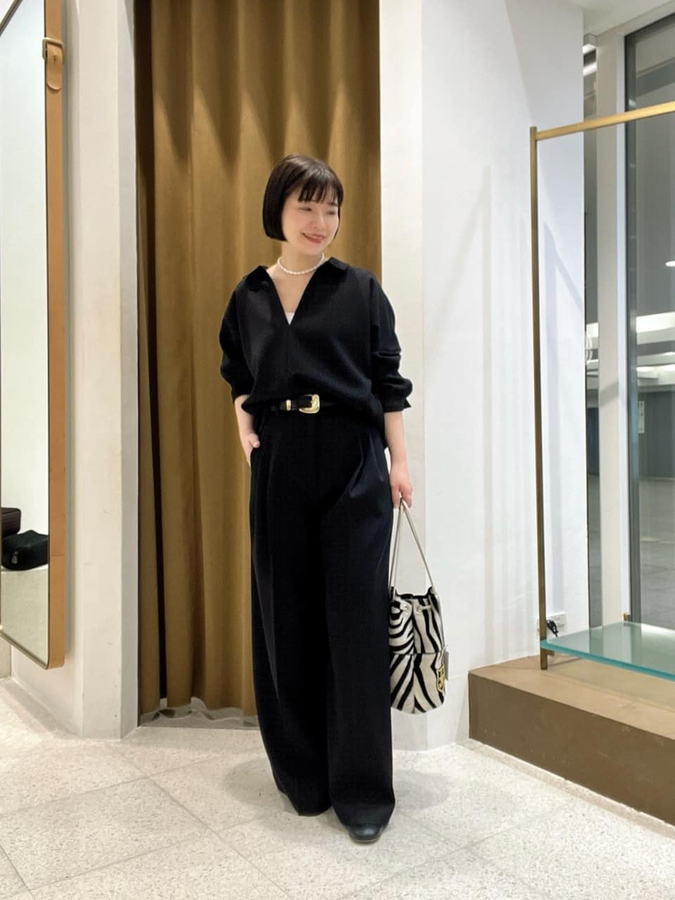 Whim Gazette | スキッパージョーゼットブラウス | Rakuten Fashion