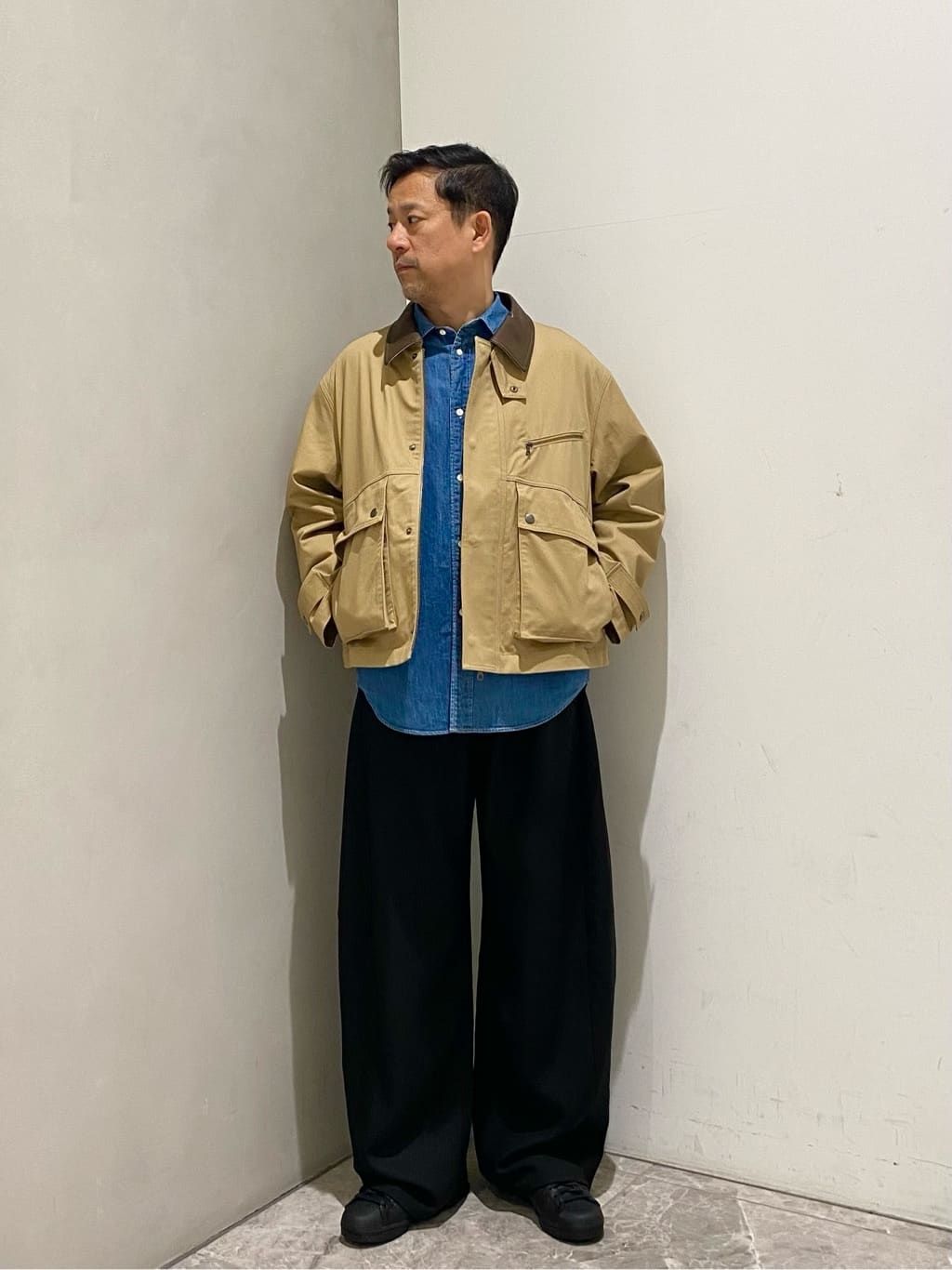 UNITED ARROWS ジレ メランジツイル ジレ ―ウォッシャブル―
