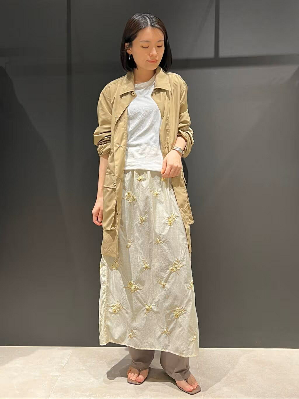 Curensology | フラワービーズスカート | Rakuten Fashion(楽天