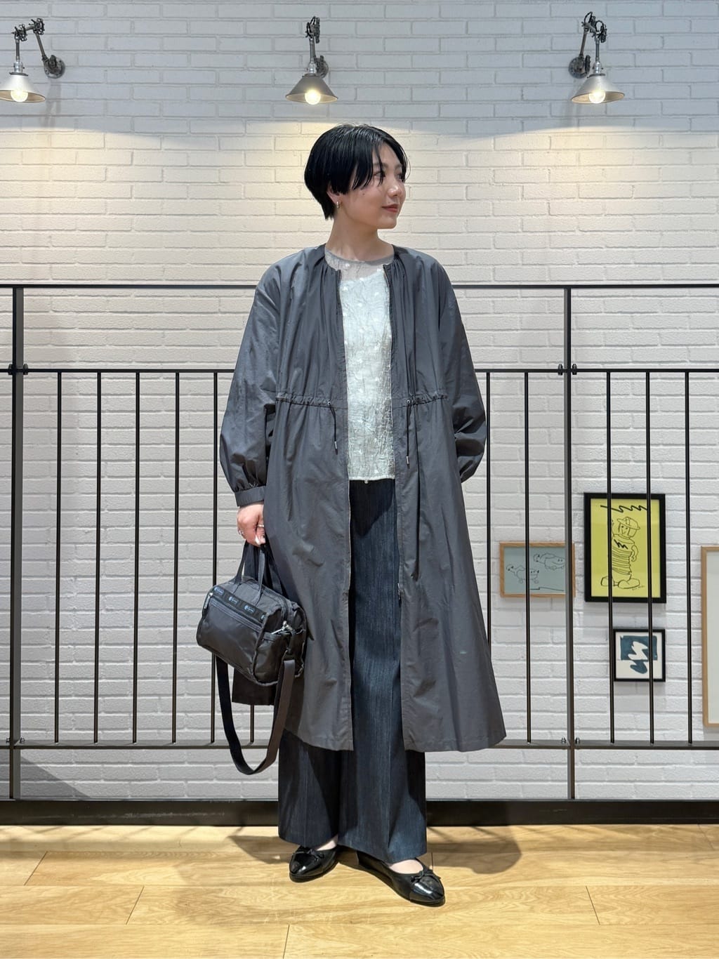 UNITED ARROWS green label relaxing | ギャザー ドロスト コート 撥水