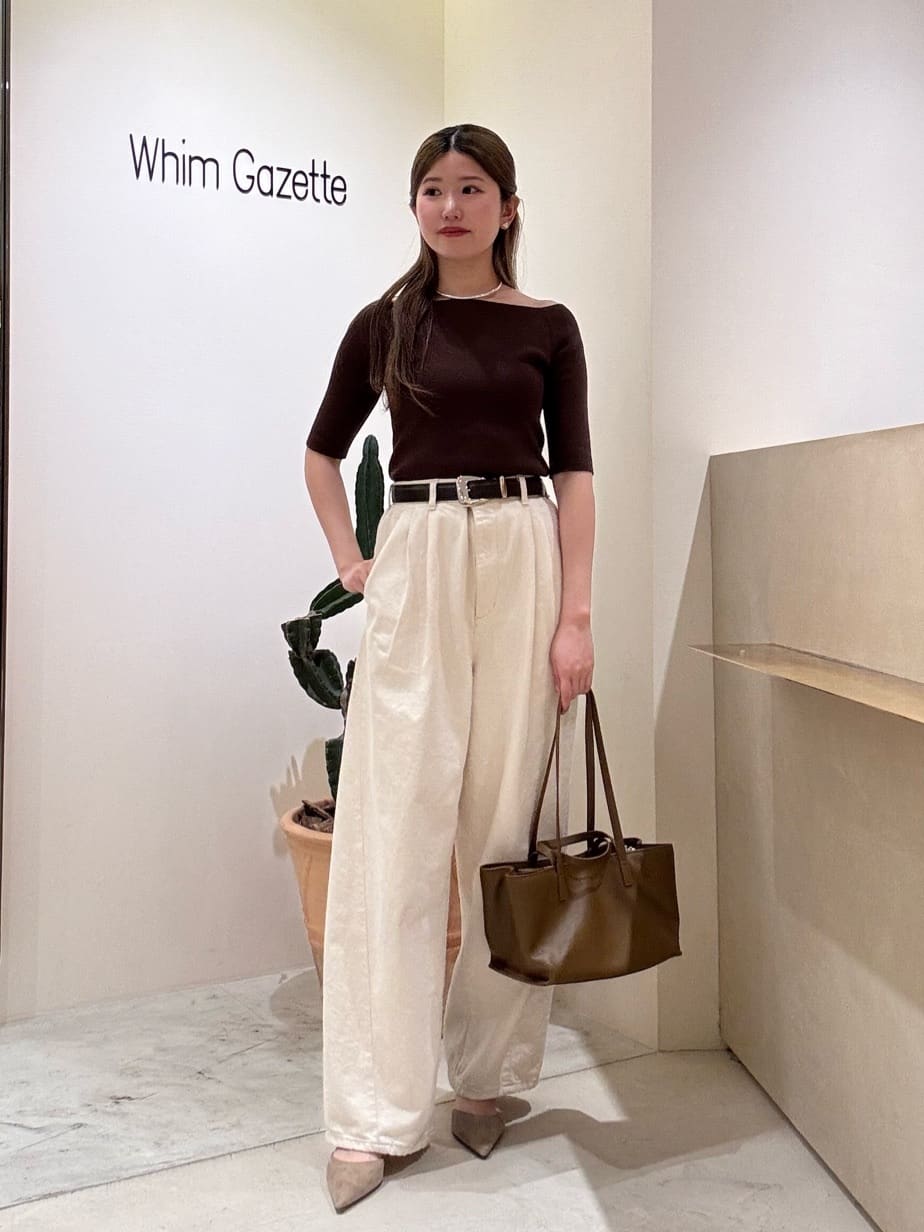 Whim Gazette | 【THE PAUSE】オフショルハーフスリーブプルオーバー