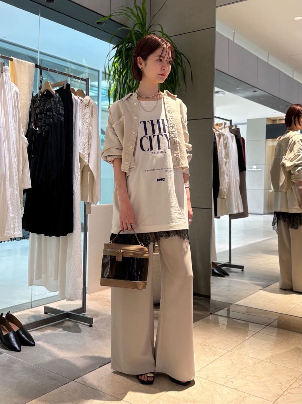 GALLARDAGALANTEの【セットアップ対応】リヨセルショートシャツを使ったコーディネートを紹介します。｜Rakuten Fashion(楽天ファッション／旧楽天ブランドアベニュー)6942299