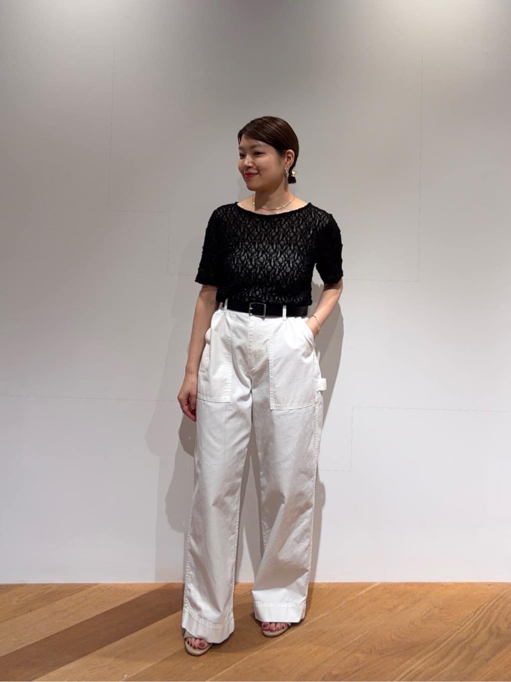 UNITED ARROWS | <conte>リンクルシャーリング レースTシャツ
